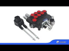 hydraulisches Monoblockventil 3P80, Luftregelungstyp + manuelle Steuerung mit BSPP 1/2-Anschlüssen für Erntegeräte