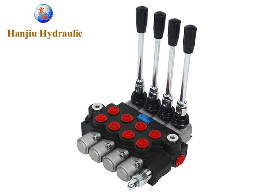 40 liter monoblock control valve, 4P40 , four spools , G 1/2" , open center spool, for Loader, Tractor