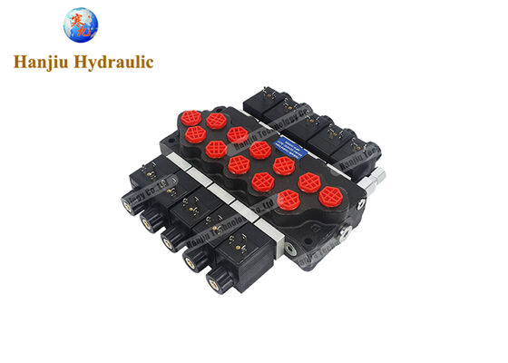 WALVOIL Valve Replacement SD5 3/8" BSP 5 BANK DIRECTIONAL CONTROL VALVE 45LPM, Solenoid control
