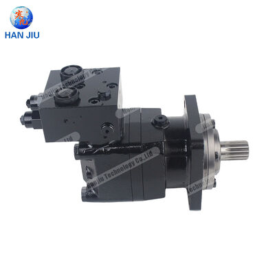 Hydraulic Motor with External Relief Valve, BMT-160-4-FC-M1, 160 ml/r, 4-Hole Mounting Flange, Splined Shaft
