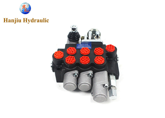 Monoblock-Richtungsschaltventil 40 L/Min 11 GPM 3 Spule 4 Positionen Doppelwirkung + Joystick