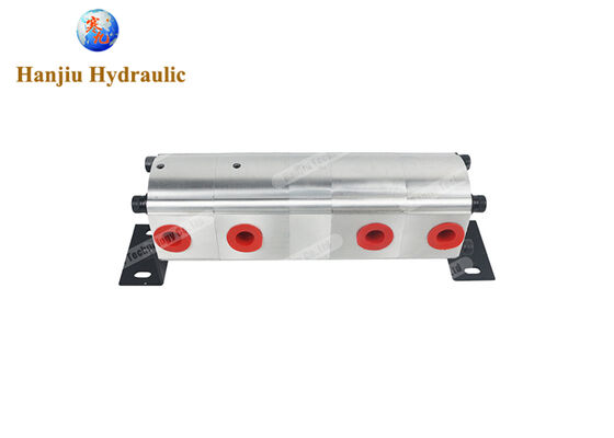 FMA-4N-8.8S Vierwege-Zahnradweiche mit 8,8 cm³ Verdrängung, Gehäuse aus Gusseisen und 21 MPa Druck für mobile Maschinen