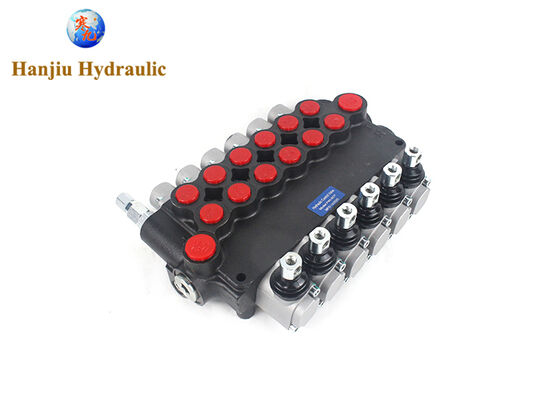 Monoblock-Steuerventile der Baureihe P80,6 Griffe mit Federsteuerung, BSPP-Anschlüsse