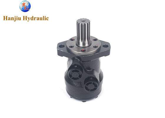 Hydraulischer Orbitalmotor BMR80 mit 2 Schrauben Flansche, Splinenachse, BSPP-Anschlüsse